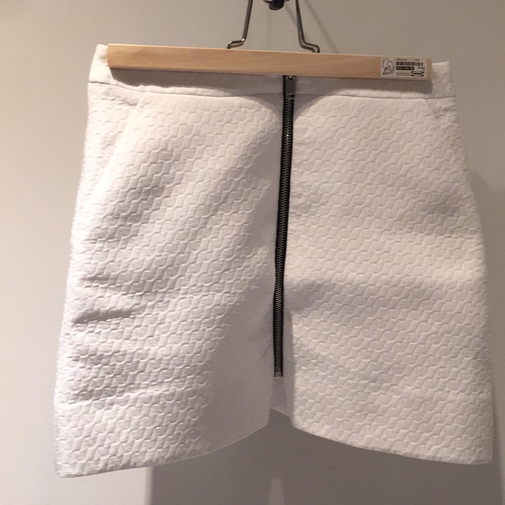 Topshop zip down skirt